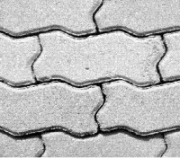 Плитка тротуарная брусчатка "Волна" А1Ф 16.6 серая